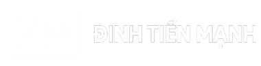 Logo Đinh Tiến Mạnh Trắng